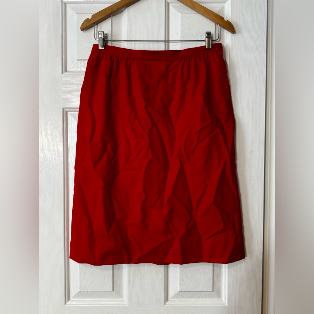 Vintage Pendleton Wool Miniskirt |Petite Size 12 | Pure Virgin Wool 0551